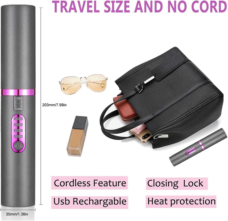 Cordless Hair Straightener & Curler | Caelora.co
