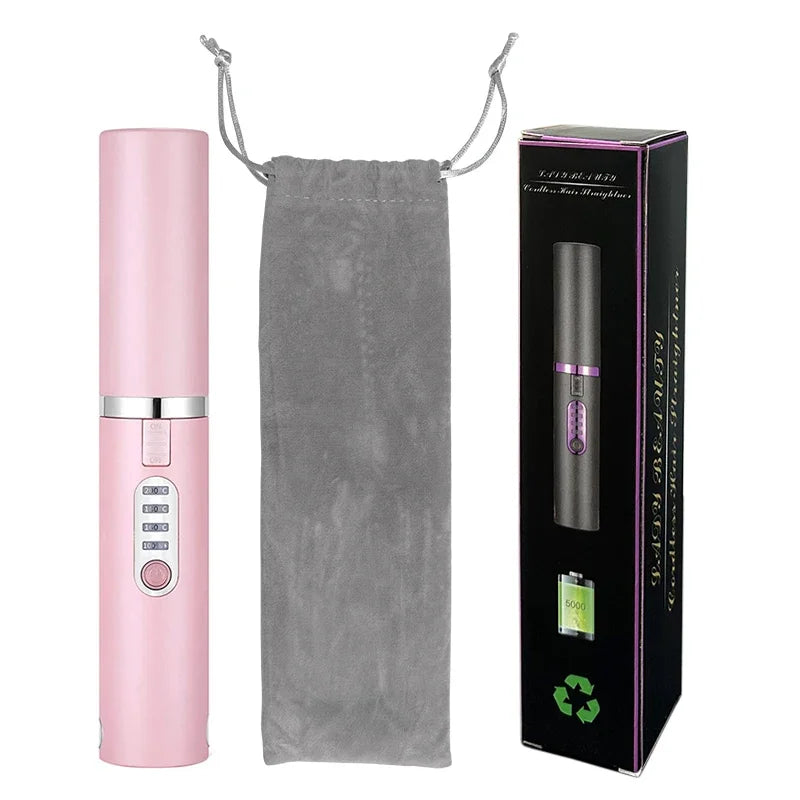 Cordless Hair Straightener & Curler | Caelora.co